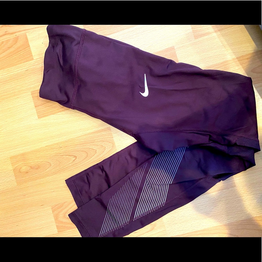 Nike full length, maroon